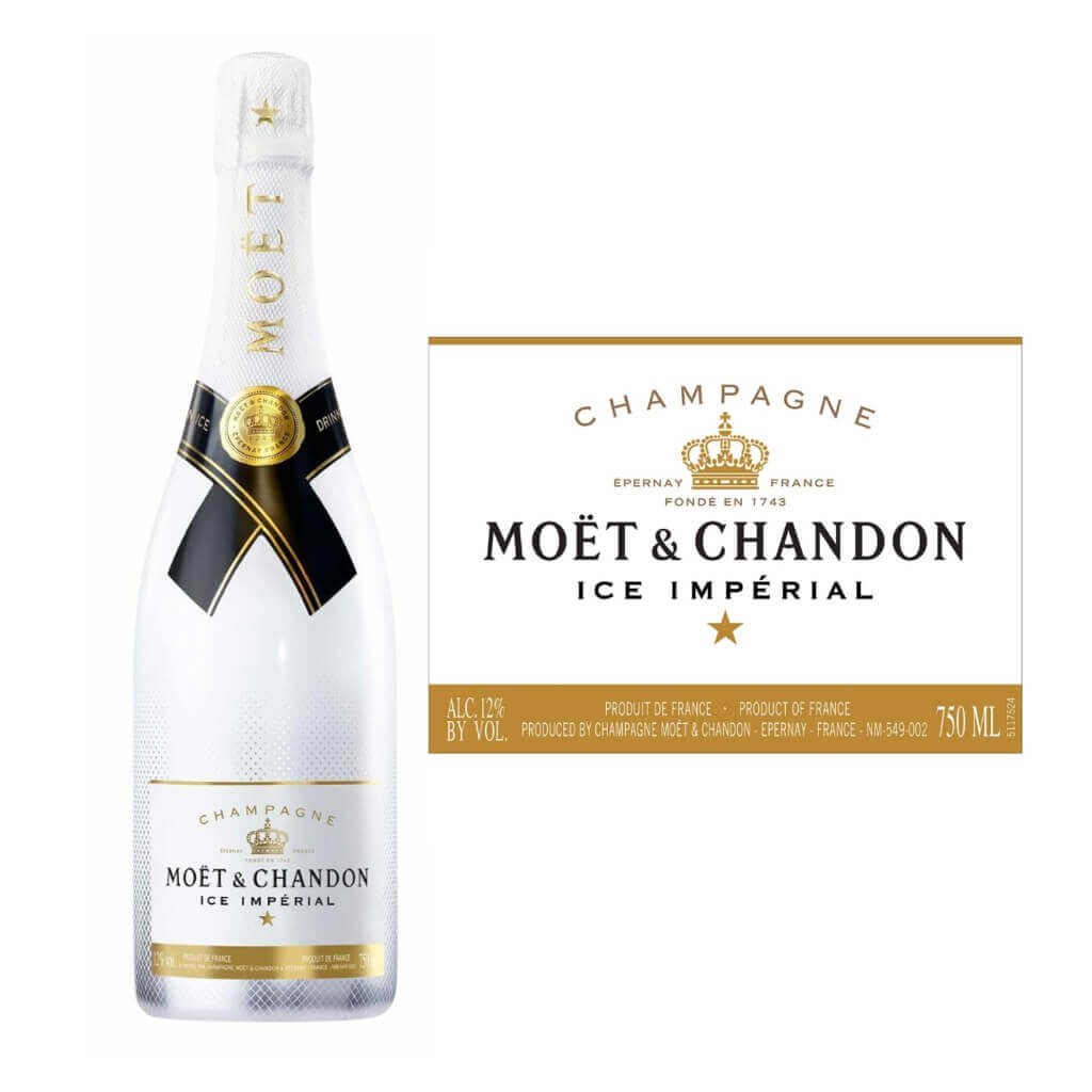 Gold and White Moet & Chandon Champagne